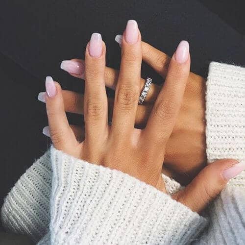 Clear and Simple Long Replica Nails-vvpretty